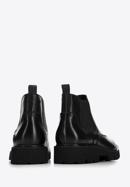 Men's leather Chelsea boots, black, 97-M-514-1-44, Photo 4