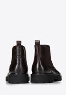 Men's leather Chelsea boots, brown, 97-M-514-4-43, Photo 4