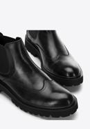 Men's leather Chelsea boots, black, 97-M-514-1-39, Photo 8