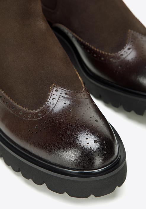 Men's Chelsea boots, brown, 97-M-513-4-42, Photo 8