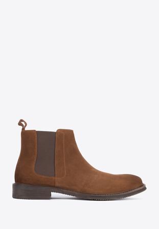 Men's suede Chelsea boots, brown, 95-M-510-5-43, Photo 1