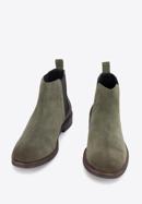 Men's suede Chelsea boots, green, 95-M-510-Z-44, Photo 2