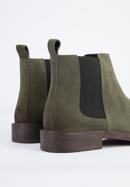 Men's suede Chelsea boots, green, 95-M-510-Z-41, Photo 7