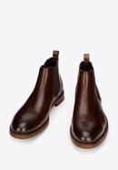 Men's leather Chelsea boots, brown, 95-M-509-4-44, Photo 2
