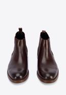 Men's leather Chelsea boots, burgundy, 95-M-509-4-44, Photo 3