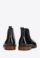 Men's leather Chelsea boots, black, 95-M-509-3-45, Photo 4