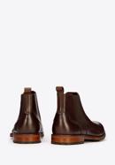 Men's leather Chelsea boots, brown, 95-M-509-1-44, Photo 4