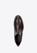 Men's leather Chelsea boots, burgundy, 95-M-509-3-45, Photo 5