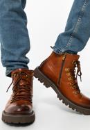 Men's leather boots, brown, 97-M-501-1-42, Photo 16