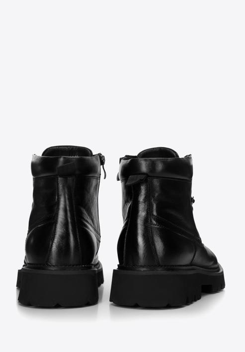 Men's leather boots, black, 97-M-501-4-44, Photo 4