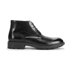 Men's classic leather lace up boots, black, 93-M-523-1-39, Photo 1