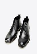 Men's leather lace up boots, black, 97-M-505-4-44, Photo 2