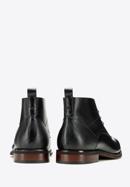 Men's leather lace up boots, black, 97-M-505-4-44, Photo 4
