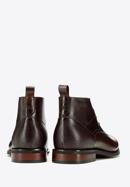 Men's leather lace up boots, dark brown, 97-M-505-4-44, Photo 4