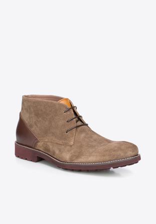 Men's shoes, light brown, 87-M-820-8-44, Photo 1