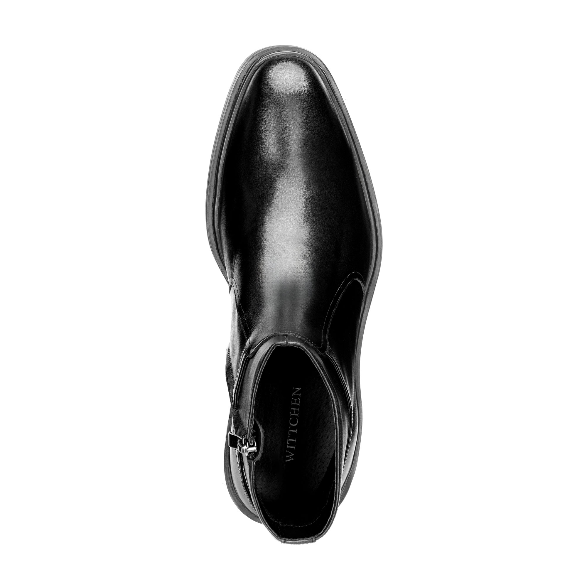 Pánske kožené členkové topánky – elegancia a pohodlie na každý deň 101-M-503-1, Vyberte variant čierna, Vyberte veľkosť 43