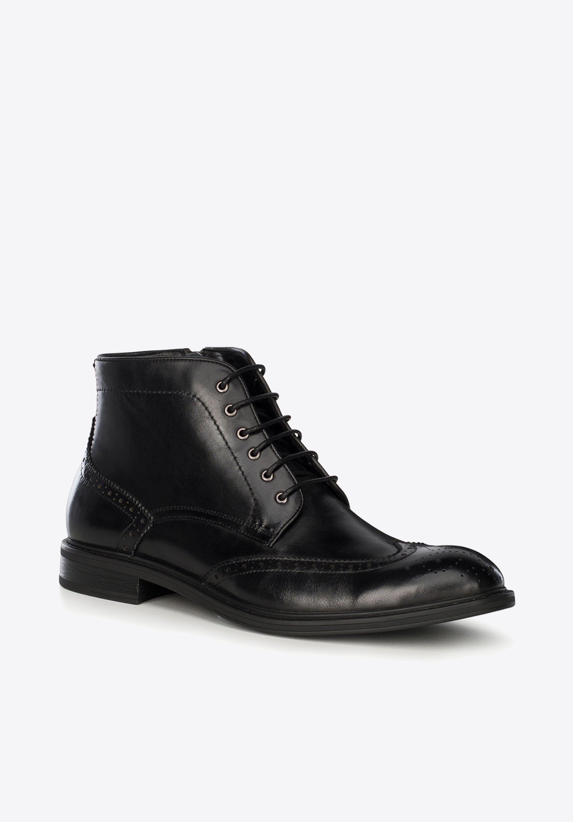 Base london hopkins brogue boots in black hot sale