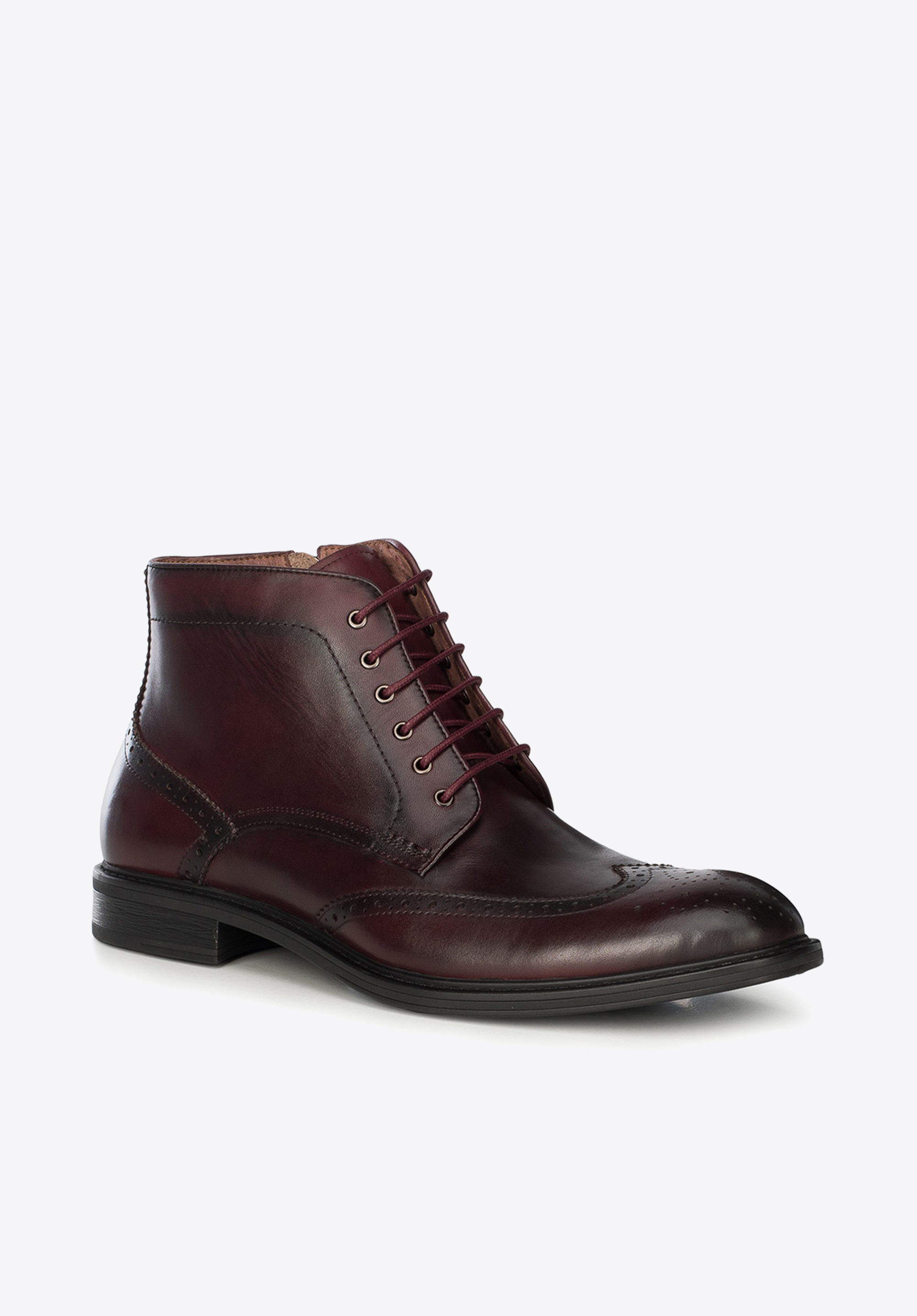 Men's leather lace up boots | WITTCHEN | 91-M-910