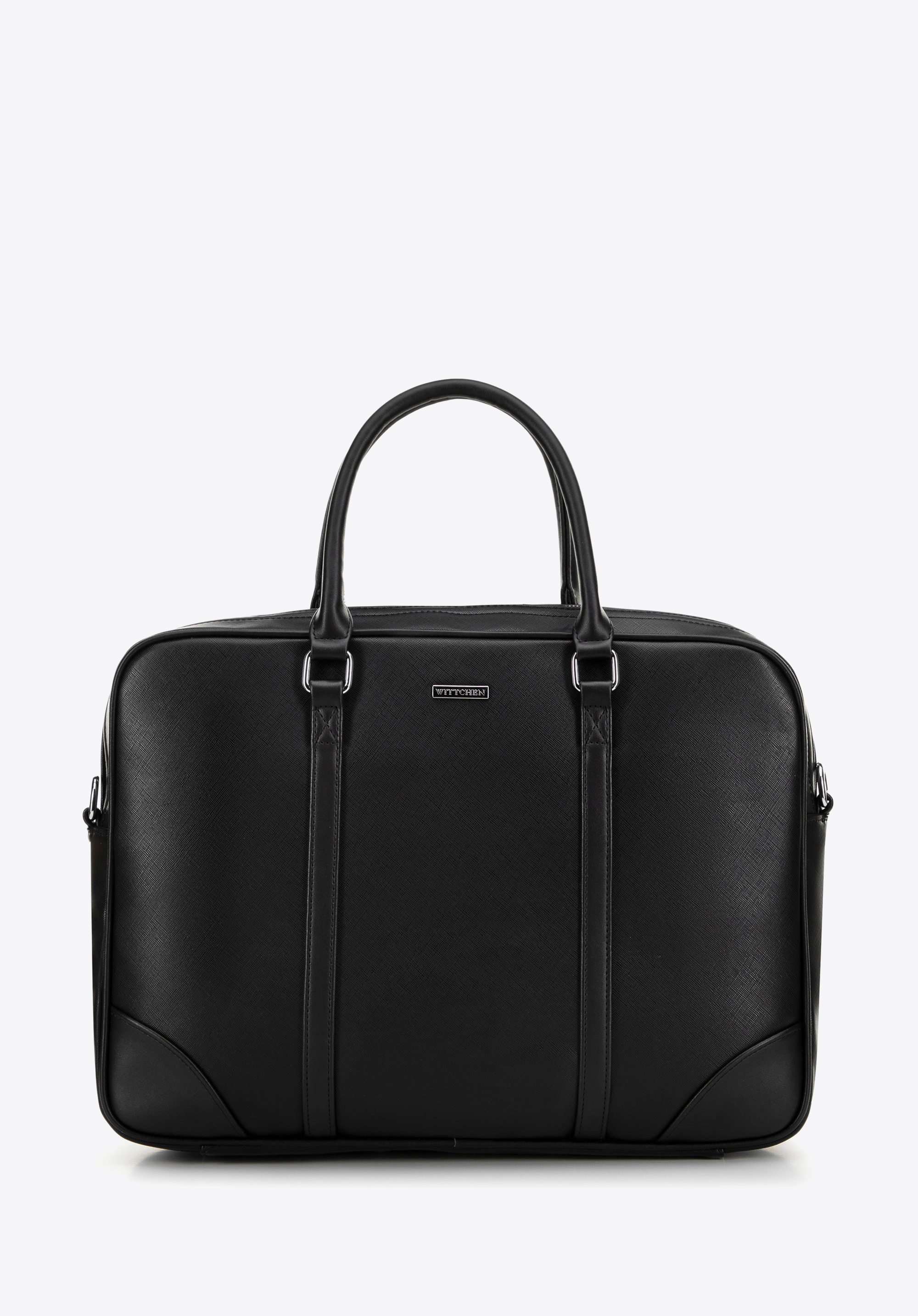 Black and clearance white laptop bag