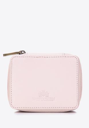 Leather mini cosmetic case, light pink, 98-2-003-0, Photo 1