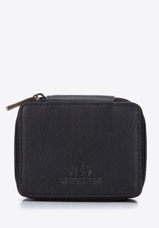 Leather mini cosmetic case, black, 98-2-003-14, Photo 1