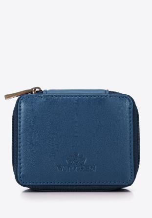 Leather mini cosmetic case, blue, 98-2-003-N, Photo 1