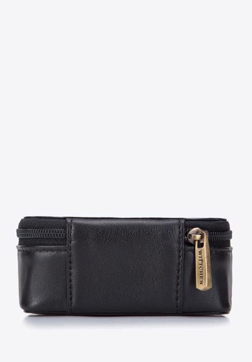 Leather mini cosmetic case, black-gold, 98-2-003-0, Photo 4