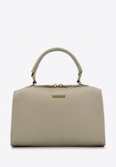 Faux leather mini tote bag, gray-green, 98-4Y-012-5, Photo 1