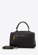 Faux leather mini tote bag, black, 98-4Y-012-Y, Photo 2