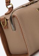 Faux leather mini tote bag, brown, 98-4Y-012-Z, Photo 4