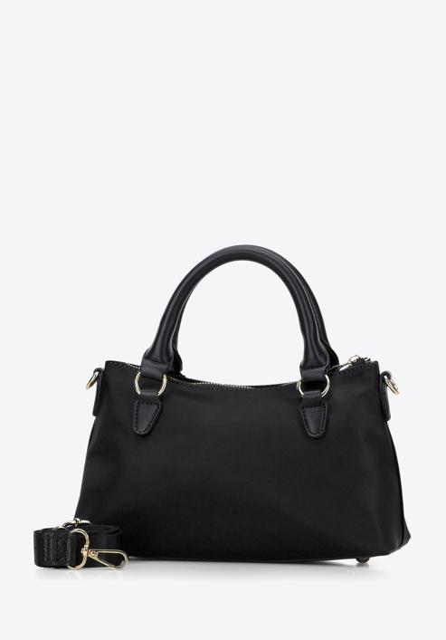 Nylon mini tote bag with pouch, black, 97-4Y-107-1, Photo 3