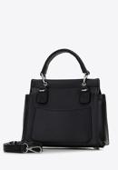 Mini faux leather tote bag, black, 98-4Y-212-P, Photo 2