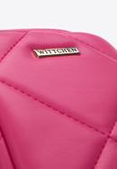 Quilted faux leather mobile phone cross bodybag, pink, 97-2Y-230-4, Photo 4