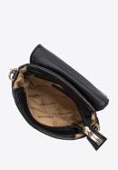 Women's quilted faux leather waist bag with studs, black, 96-3Y-226-1, Photo 5