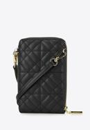 Quilted leather mini purse, black, 95-2E-663-Z, Photo 2