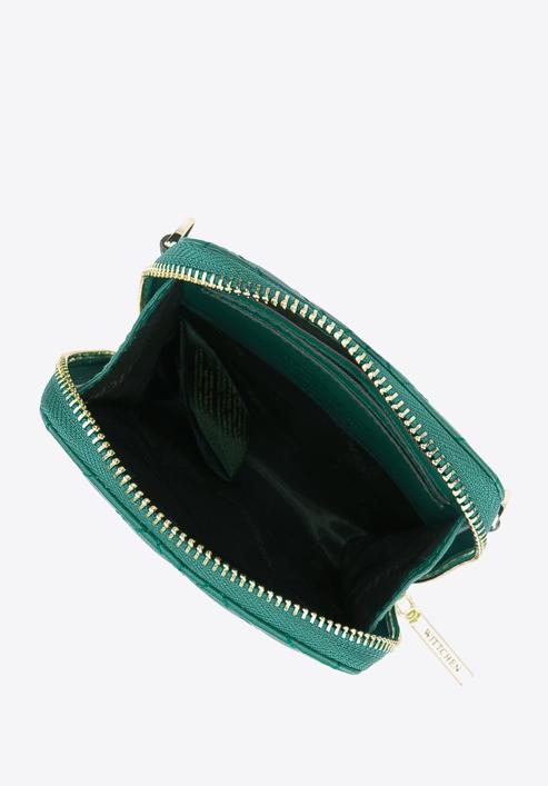 Quilted leather mini purse, green, 95-2E-663-Z, Photo 3