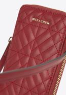Quilted leather mini purse, red, 95-2E-663-V, Photo 4