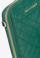 Quilted leather mini purse, green, 95-2E-663-Z, Photo 4