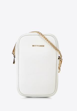 Leather mini purse, white, 96-4E-610-0, Photo 1