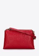 Women's leather crossbody bag, red, 97-4E-627-P, Photo 1