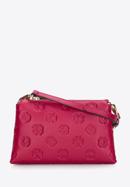 Women's leather crossbody bag, pink, 97-4E-627-3, Photo 1