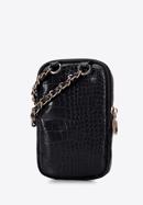 Faux leather mini crossbody bag, black, 95-2Y-059-4, Photo 2