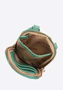 Faux leather mini crossbody bag, green, 95-2Y-059-V, Photo 3