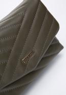 Quilted faux leather flap bag, green, 97-4Y-529-3, Photo 4