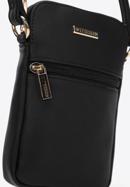 Faux leather mobile phone crossbody bag, black, 97-2Y-533-9, Photo 4