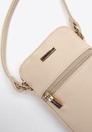 Faux leather mobile phone crossbody bag, cream, 97-2Y-533-1, Photo 4