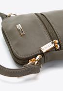 Faux leather mobile phone crossbody bag, dark green, 97-2Y-533-1, Photo 4