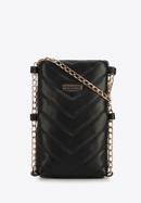 Quilted faux leather mini purse, black, 95-2Y-501-1, Photo 1