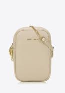Leather mini purse, light beige, 98-2E-616-1, Photo 1