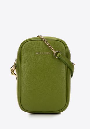 Leather mini purse, green, 98-2E-616-Z, Photo 1